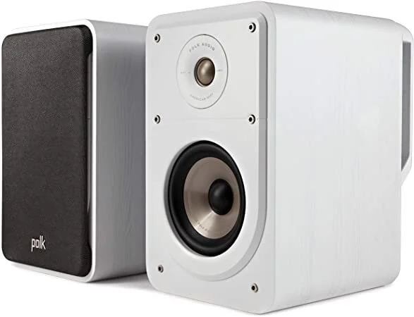 Polk Signature S15E Compact Bookshelf Speakers White (Pair) | Hyperfi